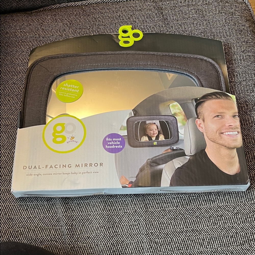 4/$12 Go by Goldbug Dual-Facing Mirror - Gray